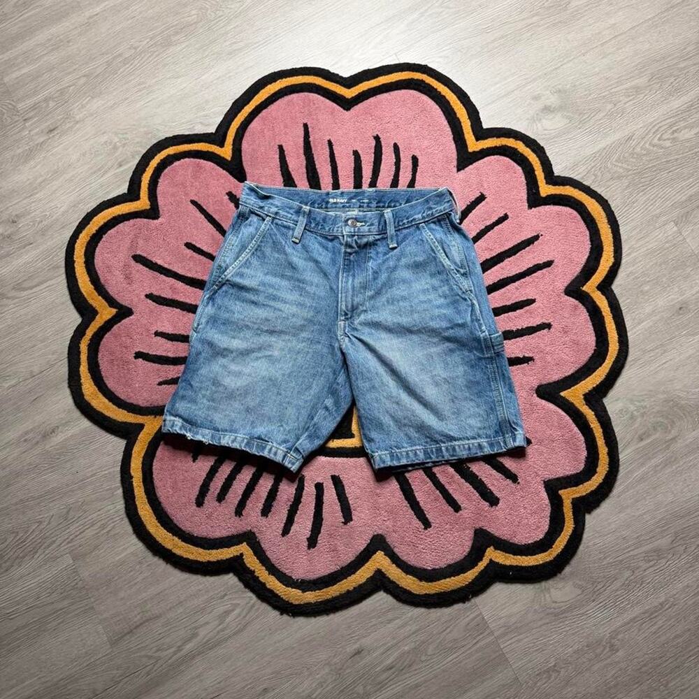 Old Navy Carpenter Style Denim Jeans Shorts Size 30 Blue